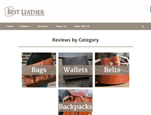 Tablet Screenshot of bestleather.org